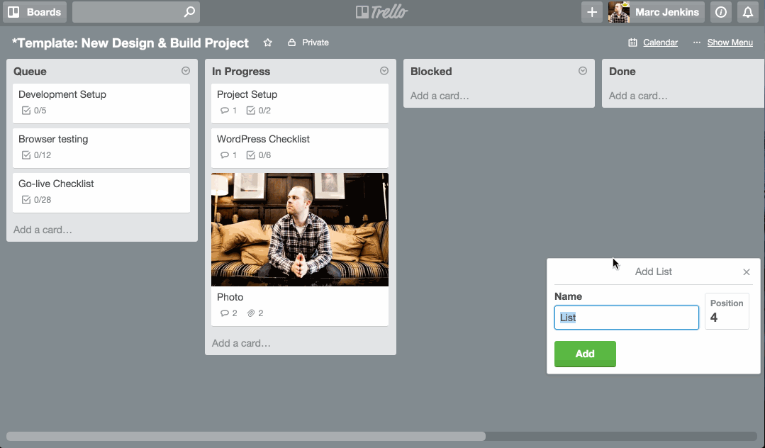 Double click to add list anywhere