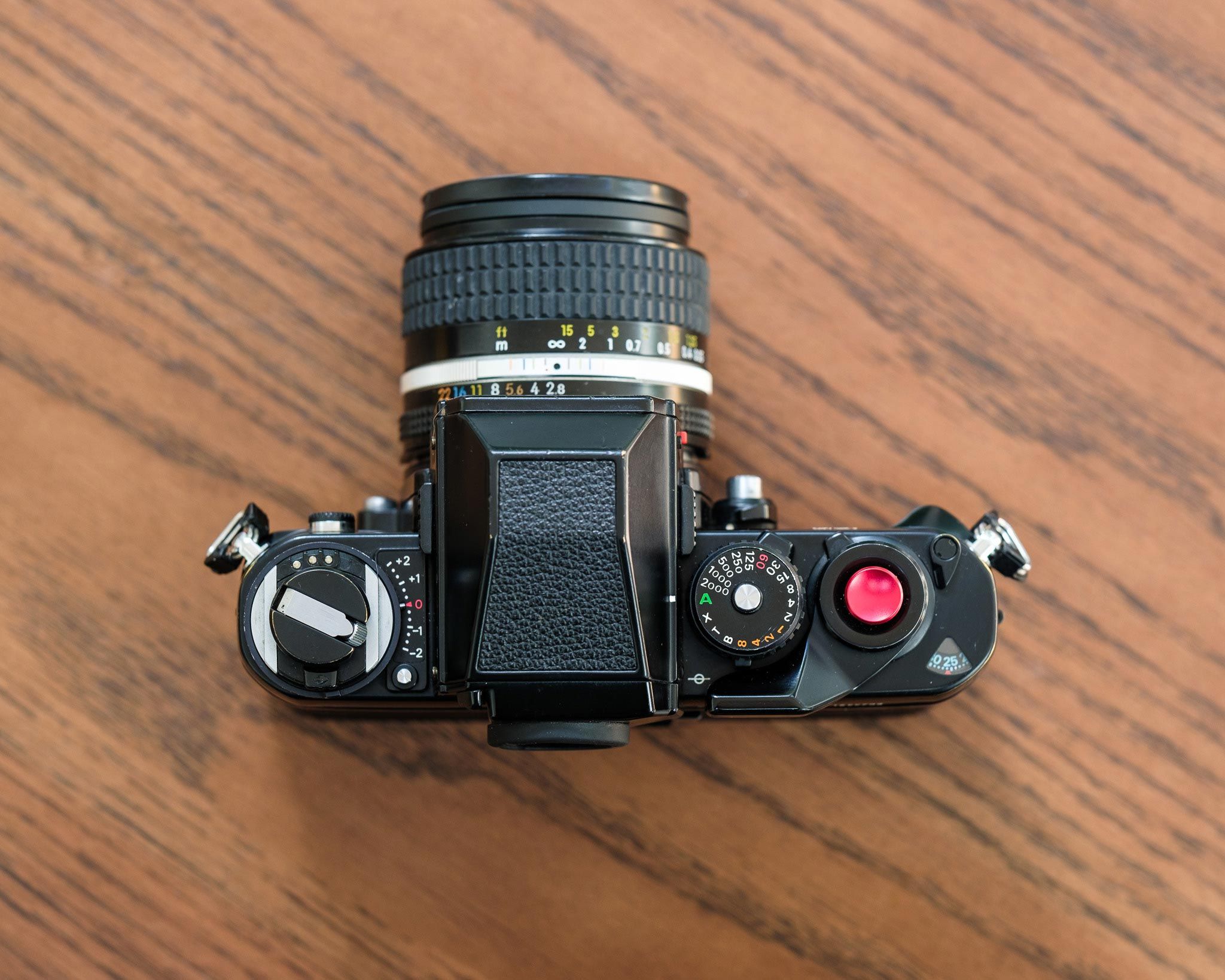 Top down view of Nikon F3