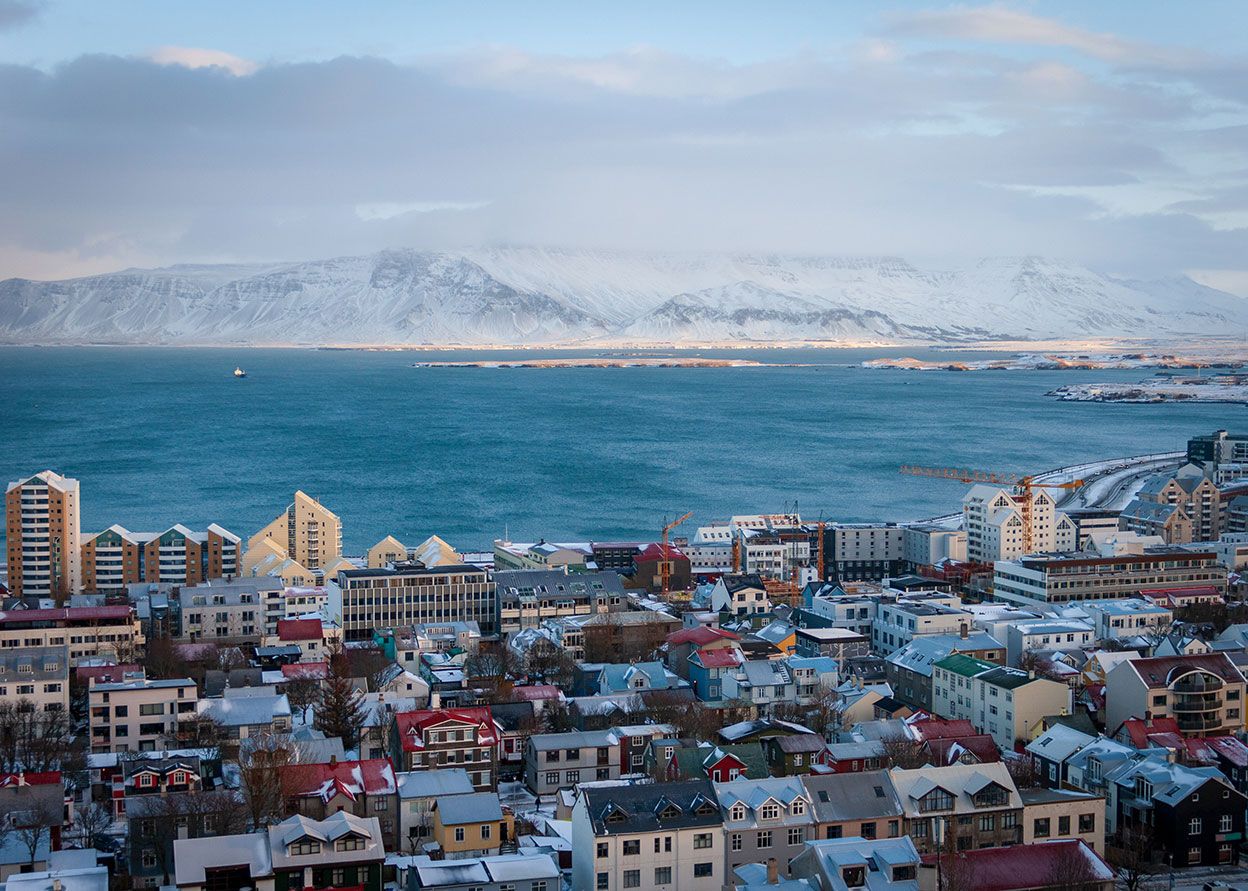 The colourful city of Reykjavik