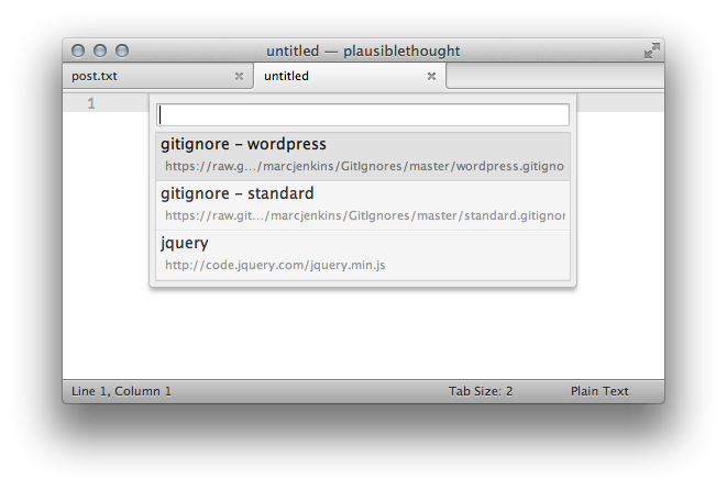 Sublime Text Fetch Plugin